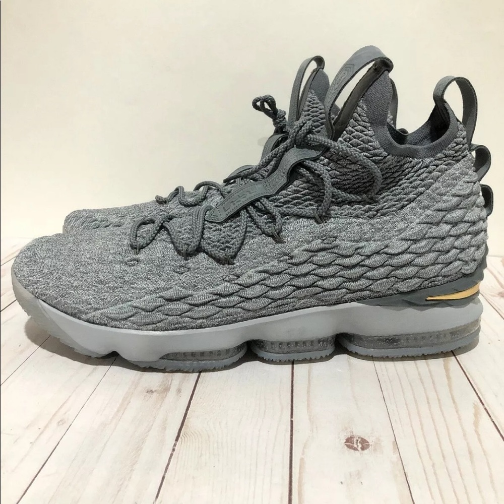 🔴SOLD🔴NIKE LEBRON XV 15 CITY EDITION WOLF GREY - Picture 4 of 8
